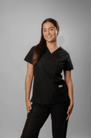 Pantalón Clínico Elasticado Mujer Flex Negro