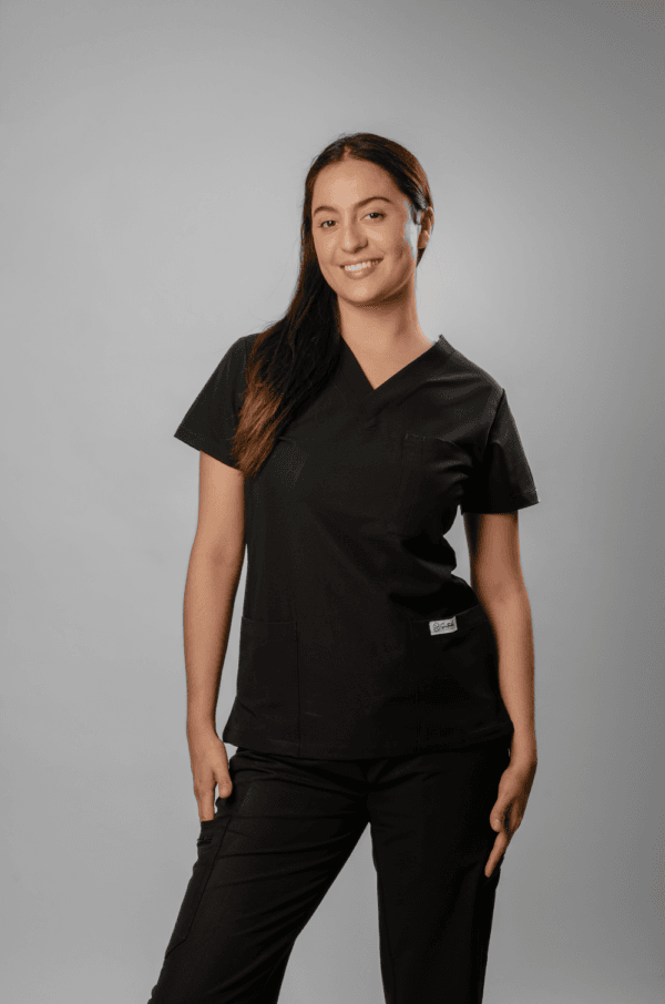 Pantalón Clínico Elasticado Mujer Flex Negro