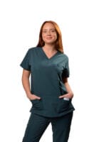 Polera Clínica Elastica Mujer Flex Caribbean