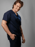 Polera Clínica Elastica Hombre Flex Azul Marino