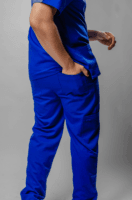 Pantalón Clínico Elasticado Hombre Flex Azul Rey