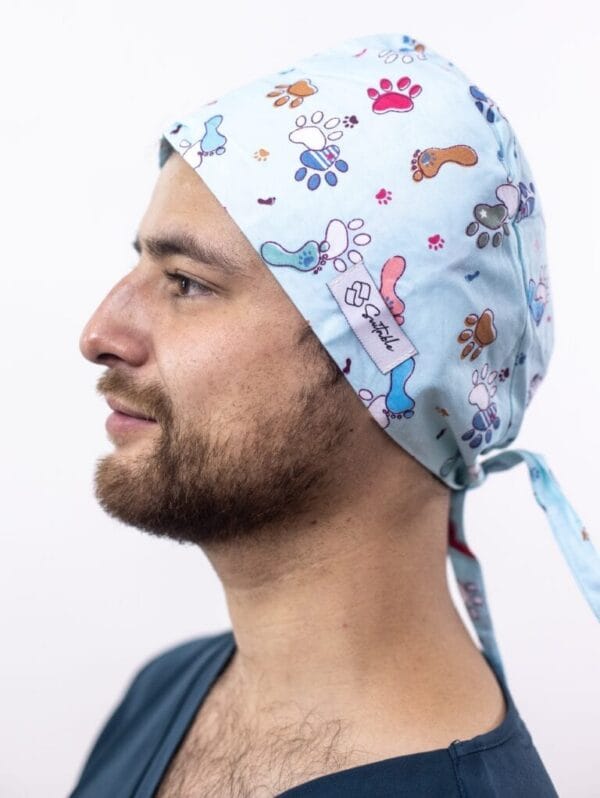 Gorro Clínico Diseño Patitas Animales Unisex